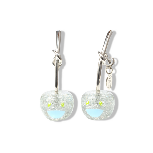 Takashi Murakami x Liquem - Boucles d’Oreilles -  Cerise Transparente