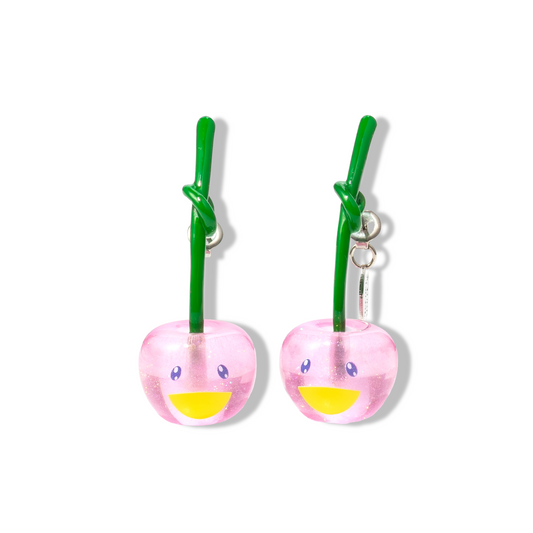 Takashi Murakami x Liquem - Boucles d’Oreilles -  Cerise Rose