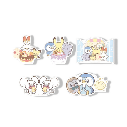 Stickers - Set 5 Pièces Type B - Pokémon Sweets Shop - Poképeace