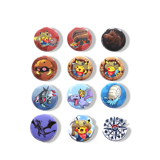 Badges Pokémon Musée des Fossiles | Omikuji