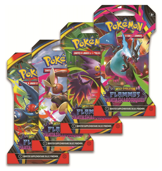 🔥Booster Blister Pokémon – Extension ME02 : Flammes Fantasmagoriques Pokémon