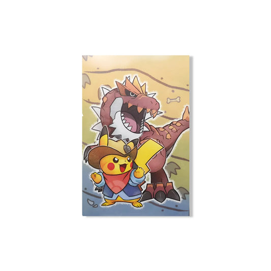 Carte Postale Pikachu avec Rexillius - Pokémon Fossil Museum Pokémon