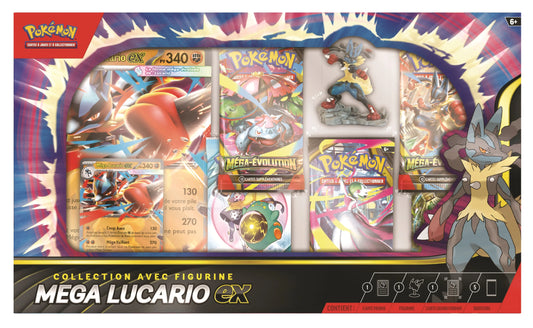 🎴 Coffret Collection Figurine Méga-Lucario EX Pokémon
