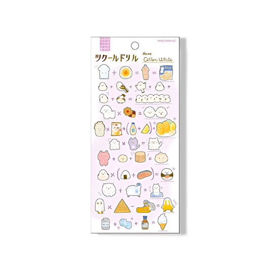 Planche de Stickers - Cotton White