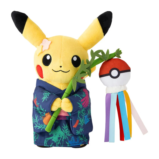 Exclu Pokemon Center Tohoku - Peluche Pikachu Festival Tanabata - Omikuji