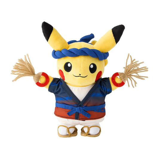 Exclu Pokemon Center Tohoku - Peluche Pikachu Festival Waraji - Omikuji