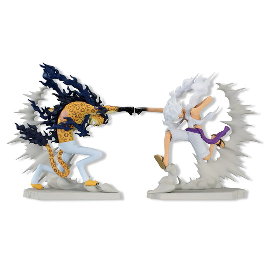 Figurines - Rob Lucci et Monkey D. Luffy - Senkozekkei - One Piece Omikuji
