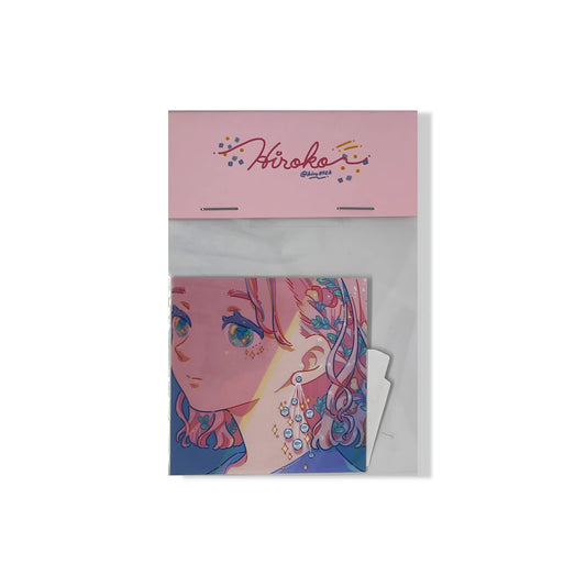 Hiroko - Lot de 2 Stickers -  Radio Cassette + Portrait Hiroko