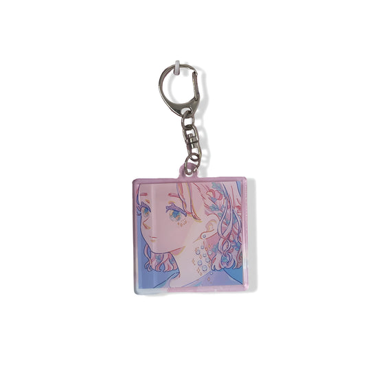 Hiroko - Porte clés -  Portrait Carré Hiroko