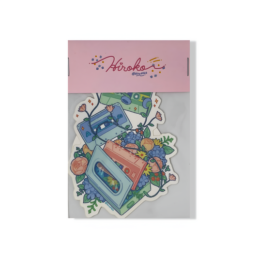 Hiroko - Lot de 2 Stickers -  Walkman + Portrait