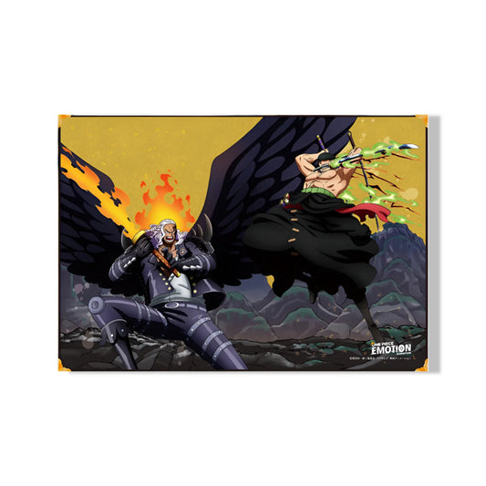 Illustration - Wano Country Great Battle Screen - Zoro vs. King - ONE PIECE EMOTION Omikuji