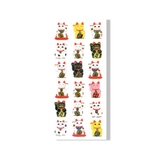 Planche de Stickers - Maneki-neko