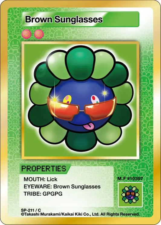 Murakami - 108 Flowers Revised - Brown Sunglasses - SP-211 Takashi Murakami