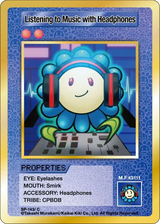 Murakami - 108 Flowers Revised - Listening to Music with headphones - SP-143 Takashi Murakami