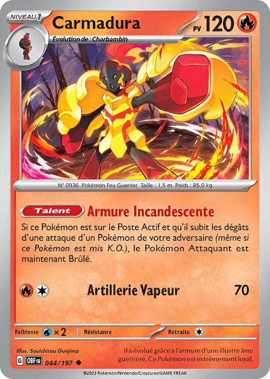 Ecarlate et Violet - OBF - Flammes Obsidiennes - Carmadura - 044/197