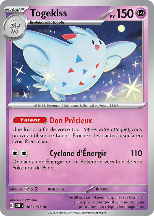 Ecarlate et Violet - OBF - Flammes Obsidiennes - Togekiss - 085/197