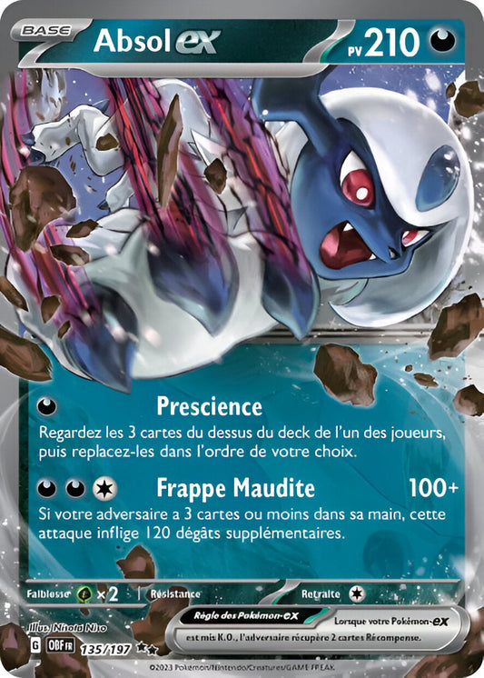 Ecarlate et Violet - OBF - Flammes Obsidiennes - Absol ex - 135/197