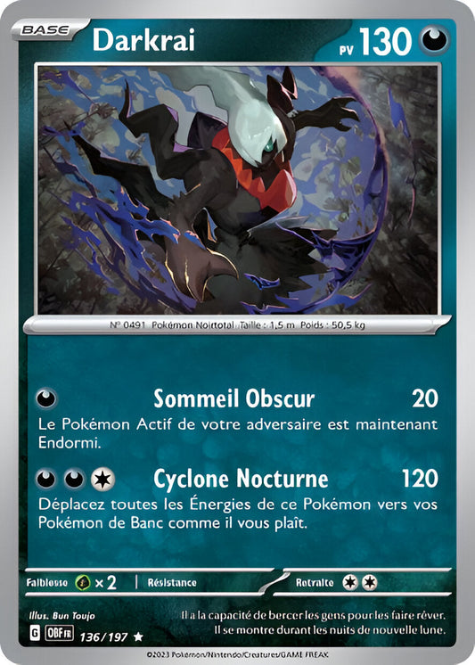 Ecarlate et Violet - OBF - Flammes Obsidiennes - Darkrai - 136/197