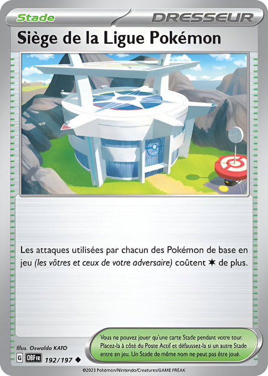 Ecarlate et Violet - OBF - Flammes Obsidiennes - Siège de la Ligue Pokémon - 192/197