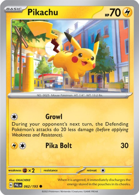 Scarlet & Violet - PAL - Paldea Evolved - Pikachu - 062/193