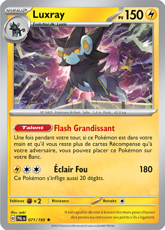 Ecarlate et Violet - PAL - Evolution à Paldea - Luxray - 071/193