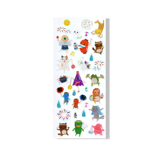 Planche de Stickers - Drop Seal - Yokai Omikuji