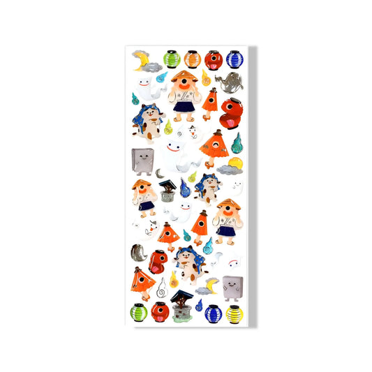 Planche de Stickers - Drop Seal - Yokai Omikuji