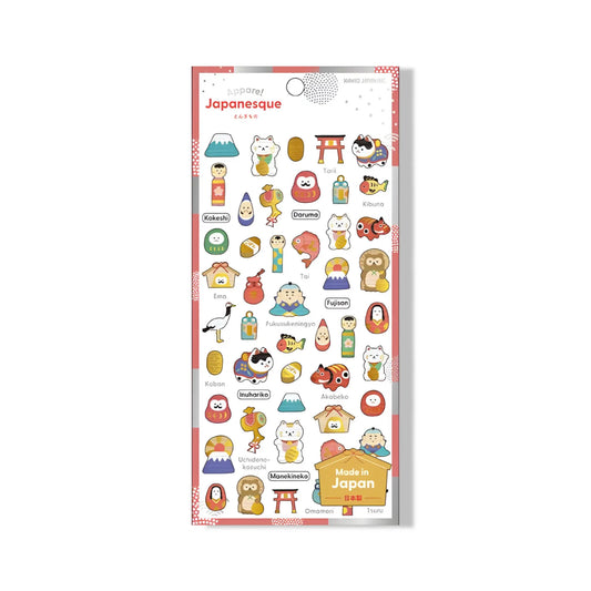 Planche de Stickers - Japanesque Daruma Omikuji