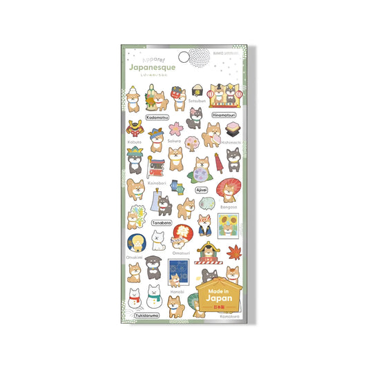 Planche de Stickers - Japanesque Shiba Omikuji