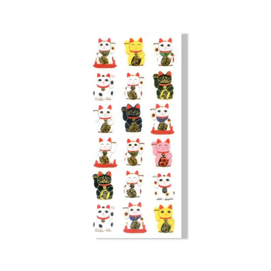Planche de Stickers - Maneki-neko Omikuji