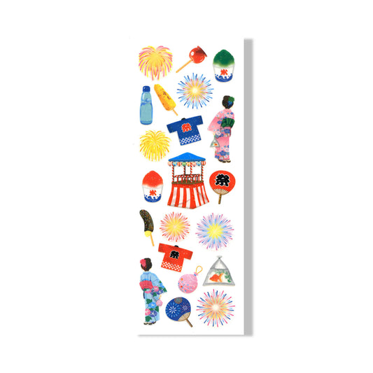 Planche de Stickers - Summer Hanabi Omikuji