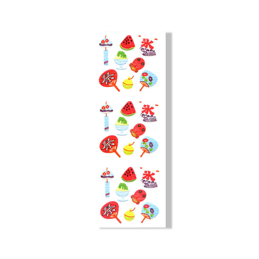 Planche de Stickers - Summer Watermelon Omikuji