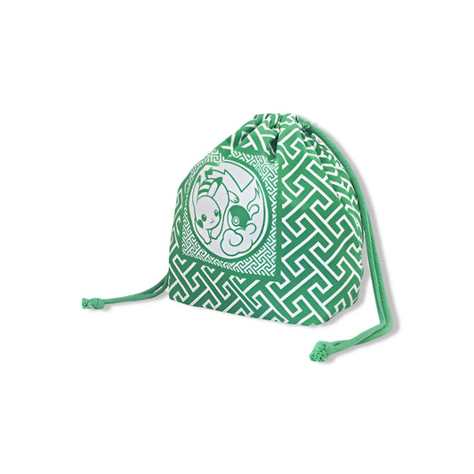 Pochette logo de l’exposition - Pokémon x Kogei - Verte Omikuji