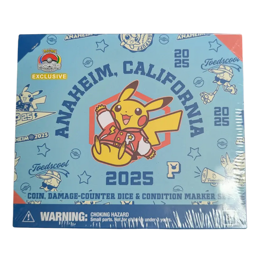 Pokémon - World Champions Anaheim 2025- Set de pièces et marqueurs - Pikachu - Omikuji