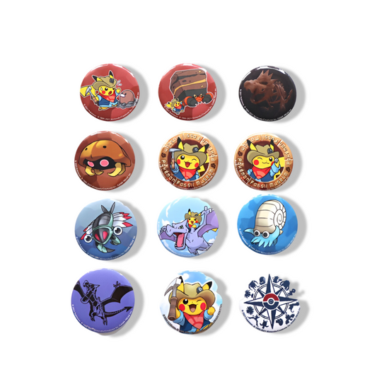 Badges à l’aveugle - Pokémon Fossil Museum