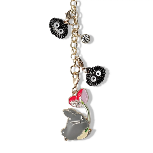 Porte-clés métal - Mon Voisin Totoro  - Fleur Ghibli