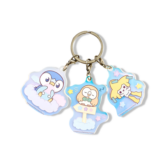 Porte-clés - Starry Night avec 3 charms - Jirachi, Tiplouf et Brindibou