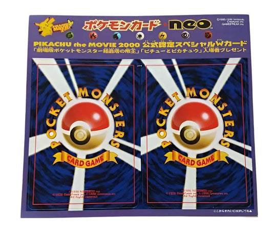 Premium Card - Carte Pokémon Pikachu film 2000 Edition Néo Brillante Pokémon