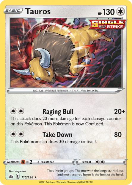 Sword & Shield - Chilling Reign - Tauros - 115/198