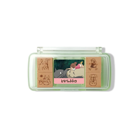 Set de Tampons Rouge - Totoro & Mei - Mon Voisin Totoro Ghibli