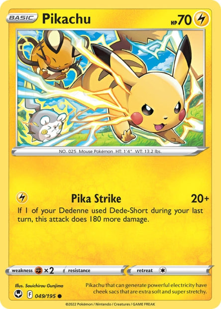 Sword & Shield - Silver Tempest - Pikachu - 049/195