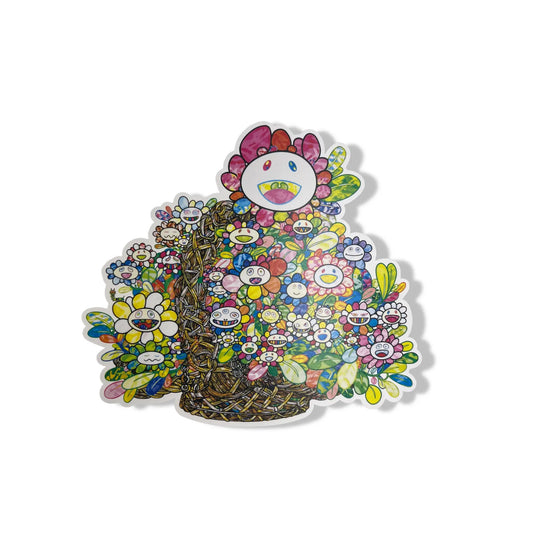 Takashi Murakami - Carte Postale a bouquet in a basket Takashi Murakami