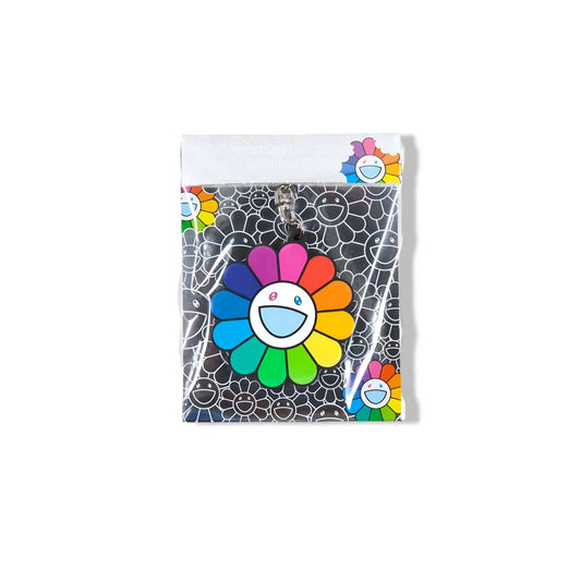 Takashi Murakami - Porte clés - en Caoutchouc Fleur (Arc - en - ciel/Blanc) Takashi Murakami