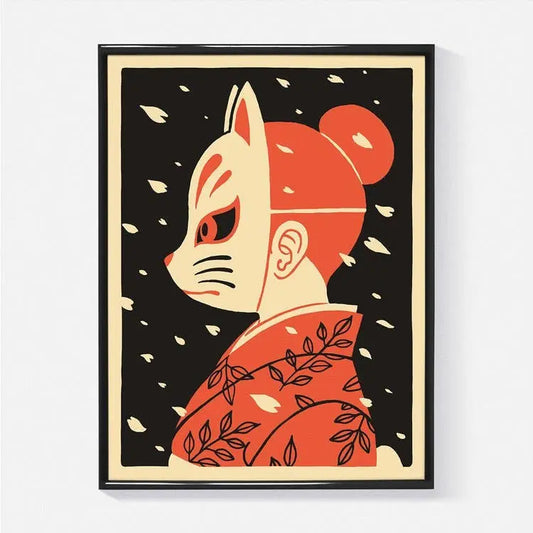 Yeaaah! Studio - Affiche "Hanami" (Format  30x40cm) - Omikuji