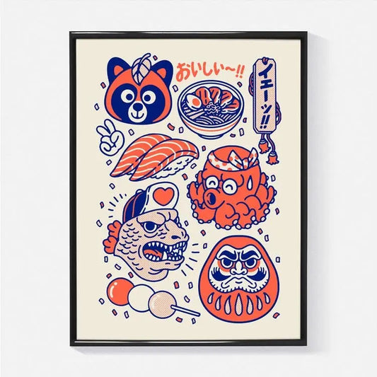 Yeaaah! Studio - Affiche "Nihon" - Format 30x40cm - Omikuji