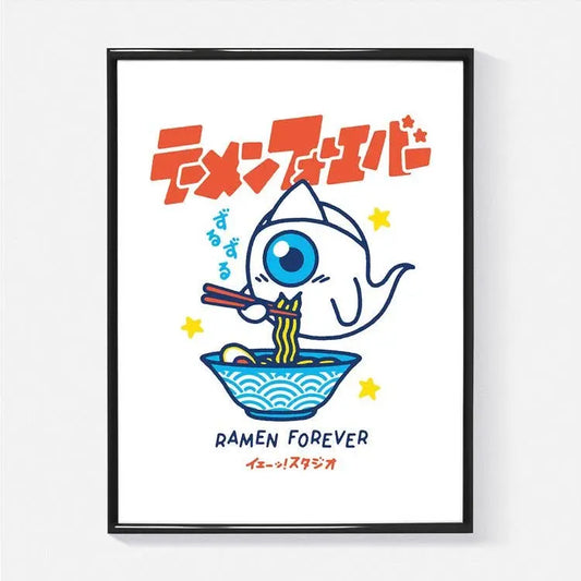 Yeaaah! Studio - Affiche "Ramen Forever" (Format 30x40cm) - Omikuji