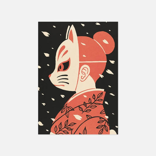 Yeaaah! Studio - Carte postale "Hanami" - Format A6 - Omikuji